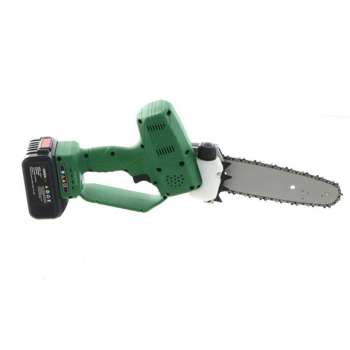 GreenBay TopSaw 8 akkukäyttöinen oksasaha, 400 W, 2 akkua 21 V 4 Ah