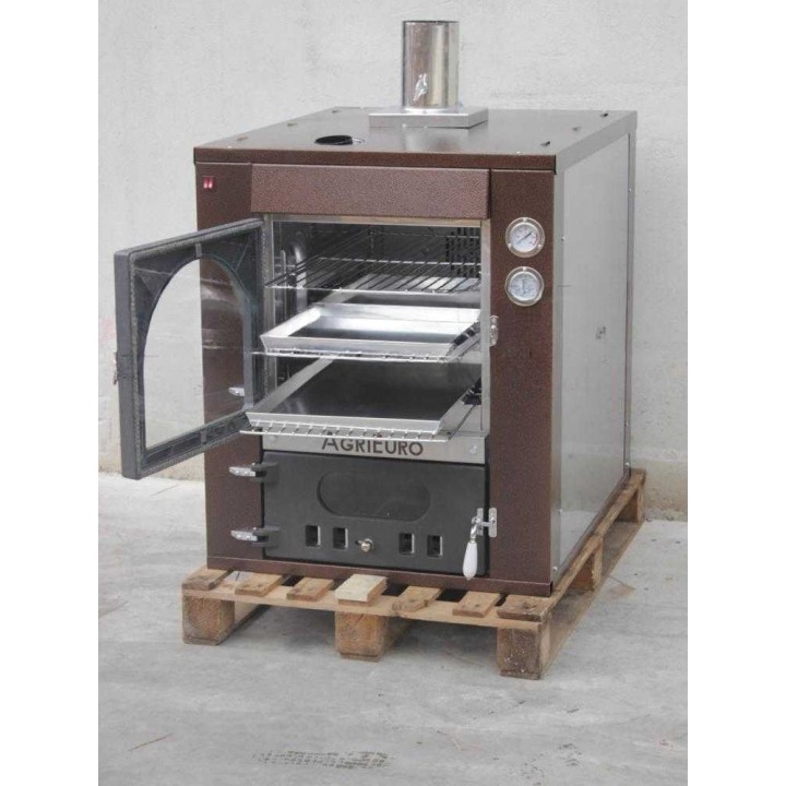 Medius 80 Inc puulämmitteinen upotettava pizzauuni, 3 paistotasoa, 270 kg