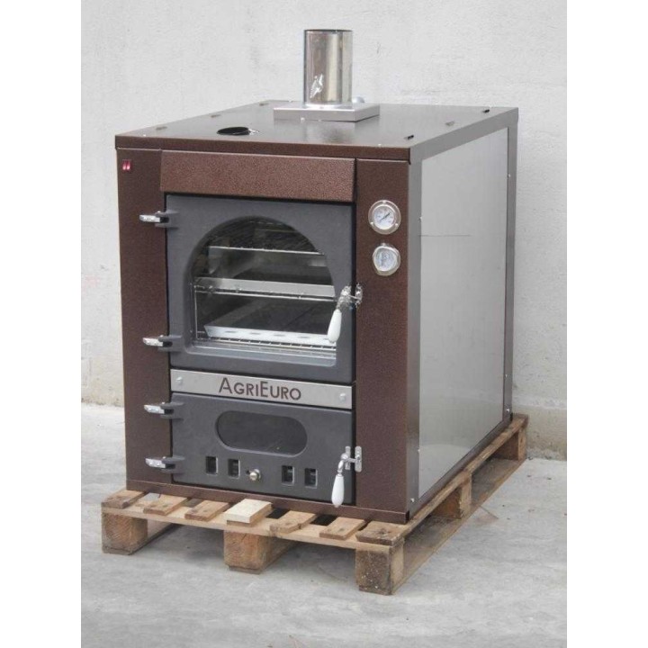 Medius 80 Inc puulämmitteinen upotettava pizzauuni, 3 paistotasoa, 270 kg