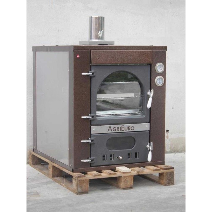 Medius 80 Inc puulämmitteinen upotettava pizzauuni, 3 paistotasoa, 270 kg