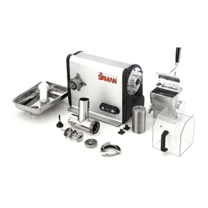 Sirman TCG 22 Dakota 2-in-1-lihamylly ja raastin, 750 W, 230 V