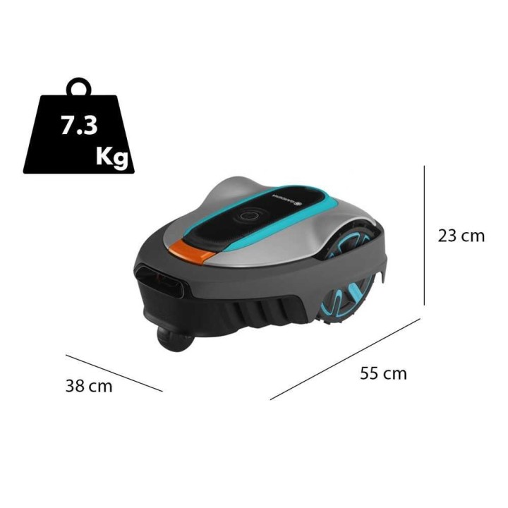 Gardena SILENO city 600 robottiruohonleikkuri, Bluetooth, 600 m², 16 cm, 18 V