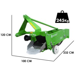 Bomet UPUS perunannostokone traktoriin 48 cm 30 60 HP II luokan kolmipistekiinnitys