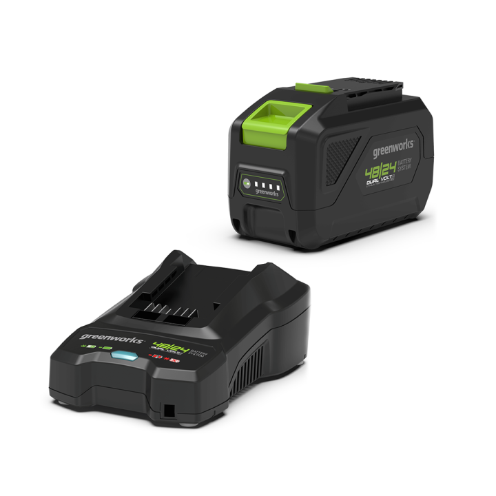 Greenworks GSK4824B4 aloituspakkaus, 4/8 Ah, 48/24 V, akku ja pikalaturi
