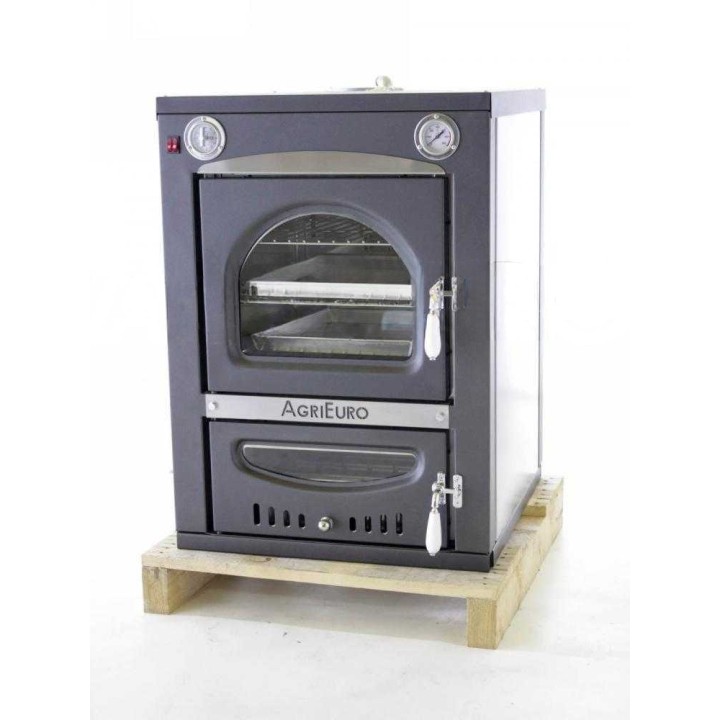 Nuovo Minimus 50 Inc puulämmitteinen upotettava pizzauuni, 3 tasoa, 130 kg