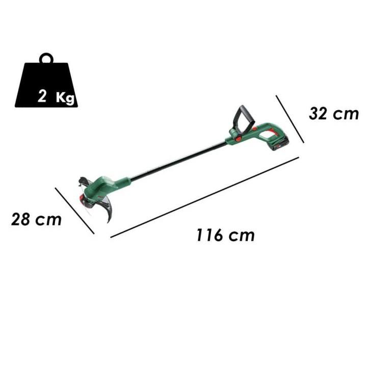 Bosch EasyGrassCut 18V/26 akkuruohotrimmeri, 18 V, 2 Ah