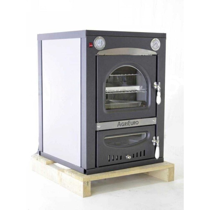 Nuovo Minimus 50 Inc puulämmitteinen upotettava pizzauuni, 3 tasoa, 130 kg