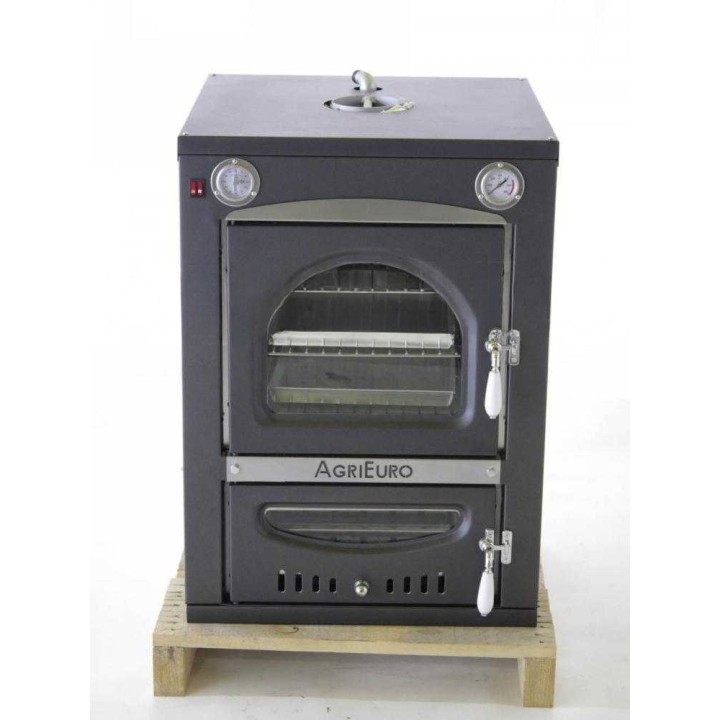 Nuovo Minimus 50 Inc puulämmitteinen upotettava pizzauuni, 3 tasoa, 130 kg