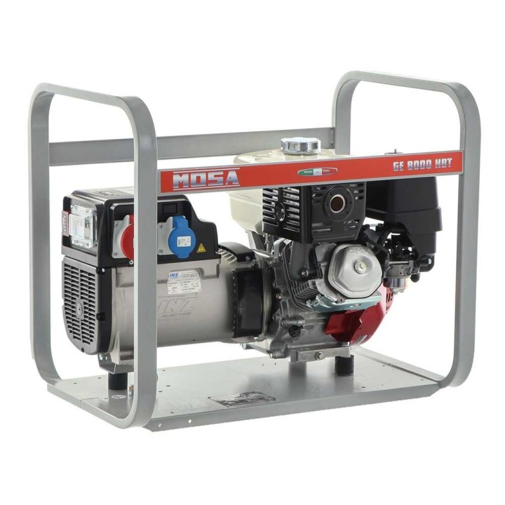 MOSA GE 8000 HBT kolmivaihegeneraattori, 6,4 kW, Honda GX390