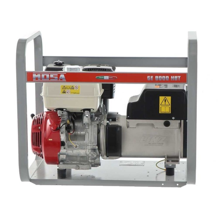 MOSA GE 8000 HBT kolmivaihegeneraattori, 6,4 kW, Honda GX390