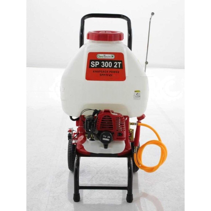 GeoTech SP 300 2T ruiskupumppu, selkä- ja trolley-käyttö, 28 l, 1 HP