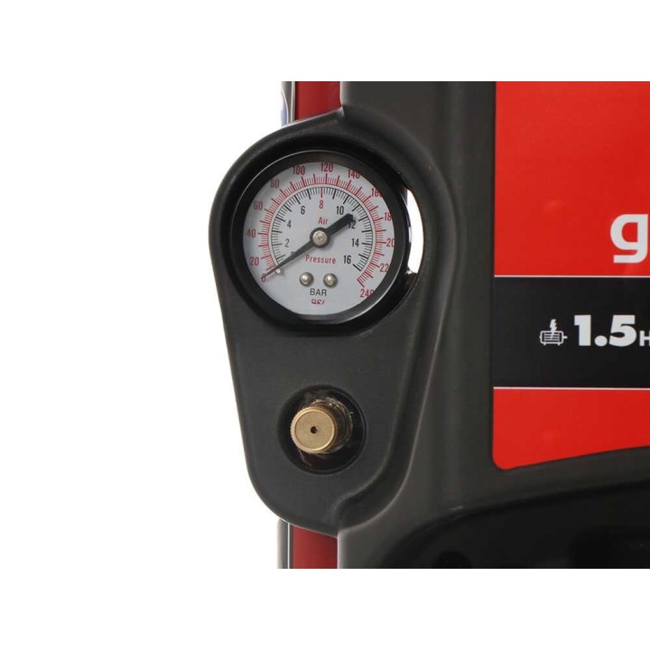 Fini Genius Pro 230/50 seinäkiinnitteinen kompressori, 1,5 HP, 8 bar, 2 l