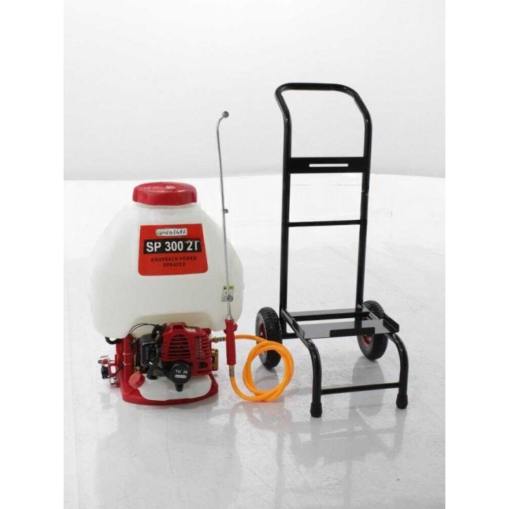GeoTech SP 300 2T ruiskupumppu, selkä- ja trolley-käyttö, 28 l, 1 HP