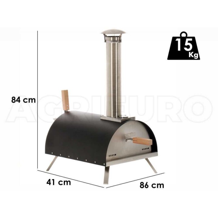 Royal Food WOODSY 13 pellettikäyttöinen pizzauuni, 1 pizza