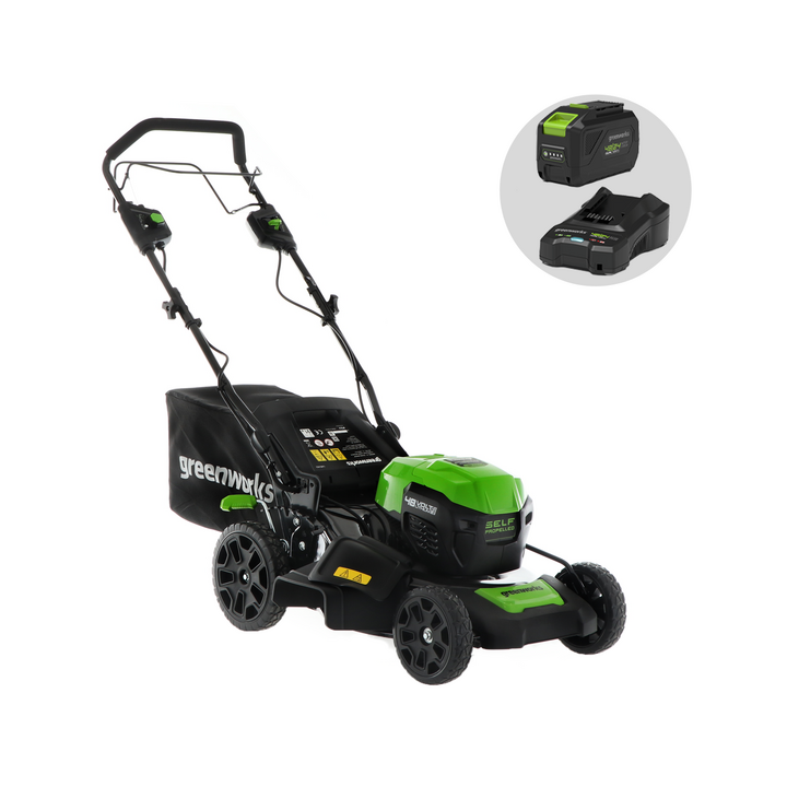 Greenworks GD48LM46SP akkuruohonleikkuri 48 V 4 Ah 46 cm