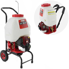 GeoTech SP 300 4T ruiskupumppu 28 l 1 5 HP selkä ja trolley käyttö