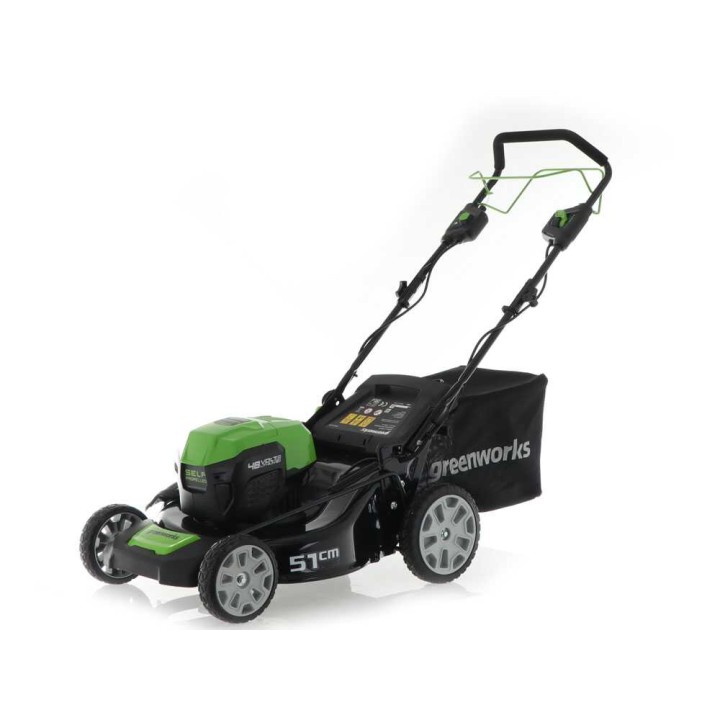 Greenworks GD48LM51SP akkuvetoleikkuri, 48 V, 4 Ah, 51 cm, 3-in-1