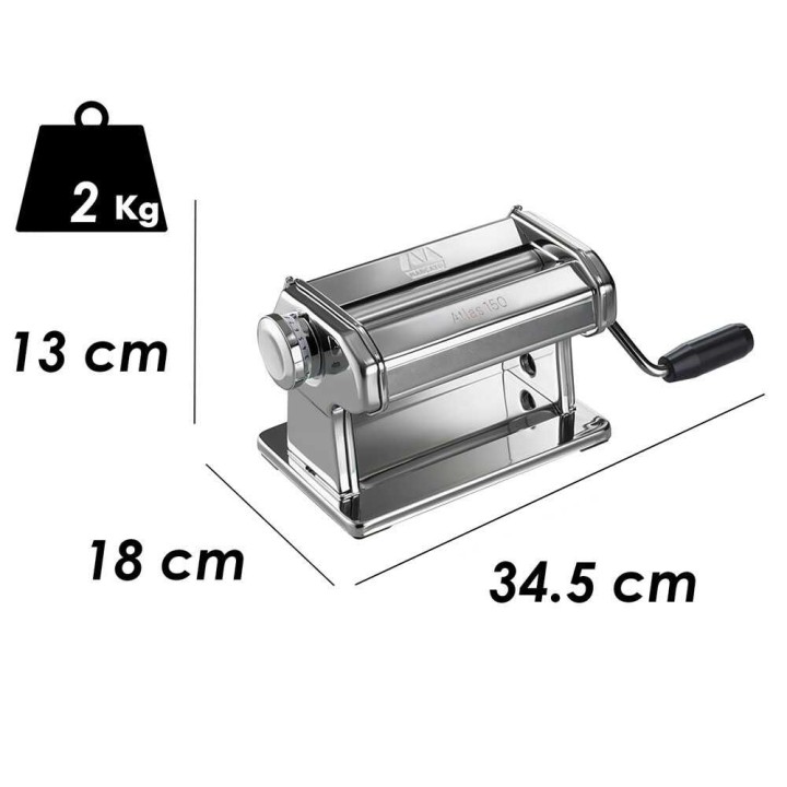 Marcato Atlas 150 Roller käsikäyttöinen pastakone, 150 mm, ruostumaton teräs
