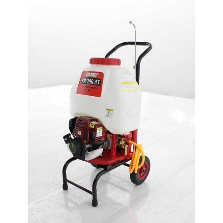 GeoTech SP 300 4T ruiskupumppu, 28 l, 1,5 HP, selkä- ja trolley-käyttö