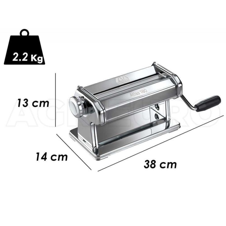 Marcato Atlas 180 Roller pastakone, käsikäyttöinen, 180 mm