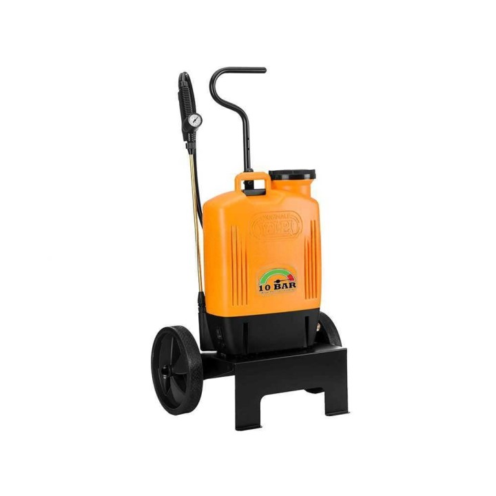 Volpi 22PTC akkukäyttöinen ruiskupumppu, 15 l, 12 V, pyörällinen kärry