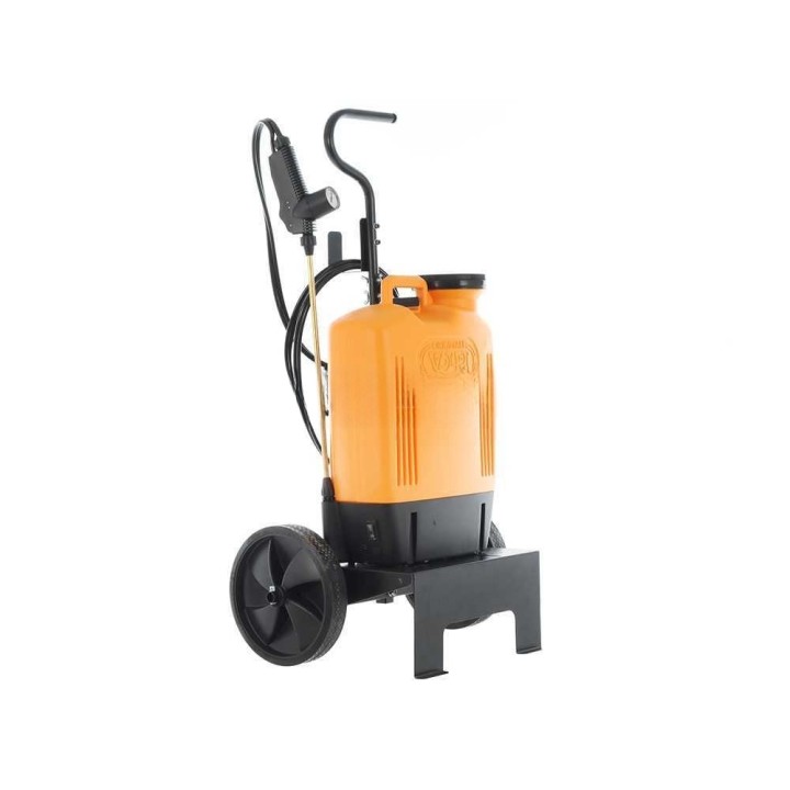 Volpi 22PTC akkukäyttöinen ruiskupumppu, 15 l, 12 V, pyörällinen kärry