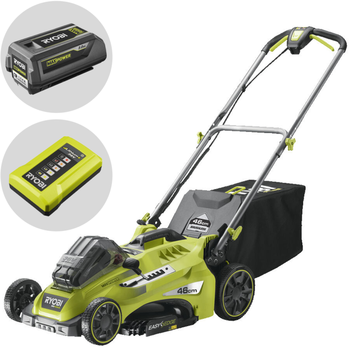 Ryobi RLM36X46H50PG akkuruohonleikkuri 46 cm 36 V 5 Ah