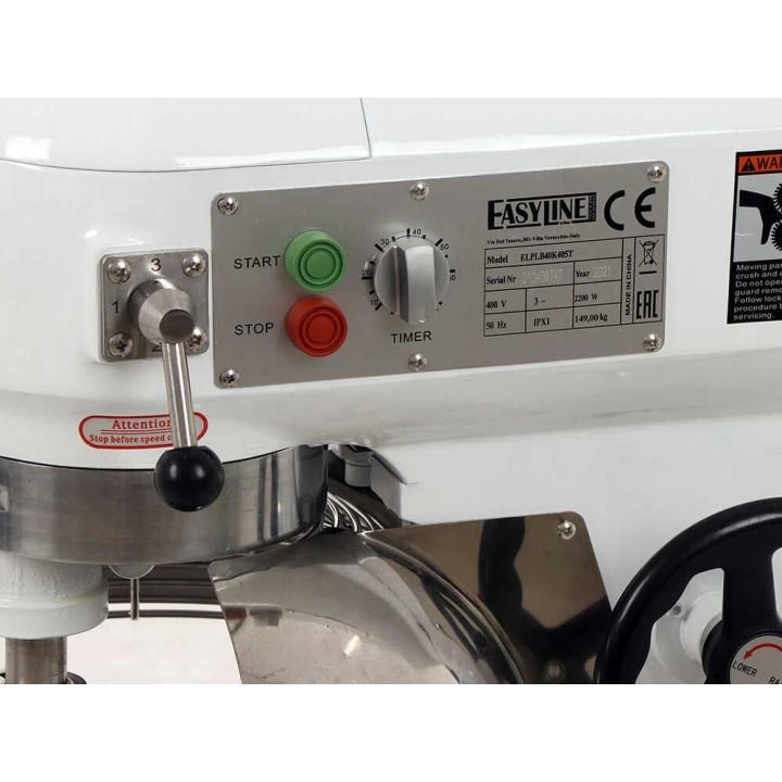 FIMAR EASYLINE B40K planetaarisekoitin, 40 l, 1 300 W, 400 V