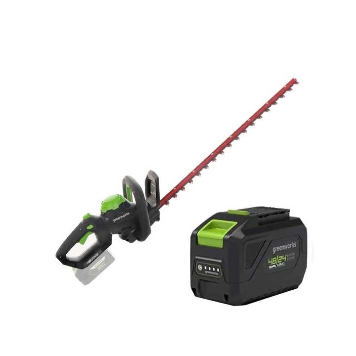 Greenworks G48HT akkupensasleikkuri 48 V 61 cm akku ja laturi