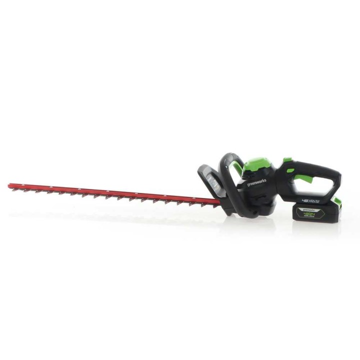 Greenworks G48HT -akkupensasleikkuri, 48 V, 61 cm, akku ja laturi