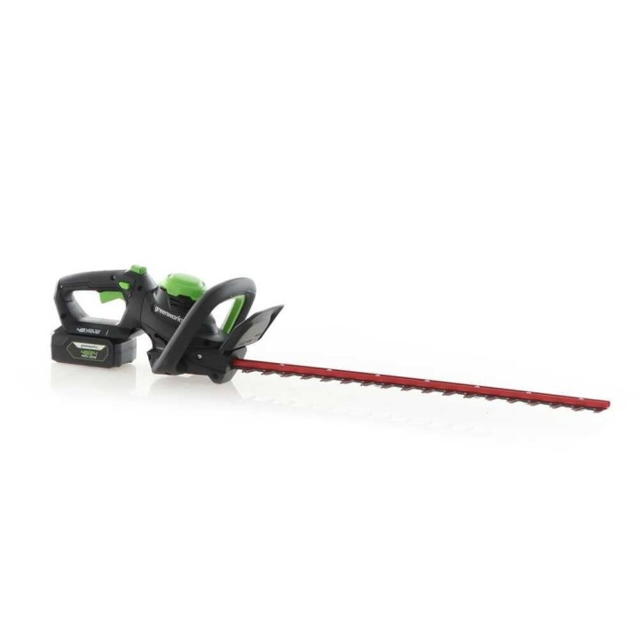 Greenworks G48HT -akkupensasleikkuri, 48 V, 61 cm, akku ja laturi