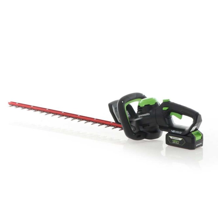 Greenworks G48HT -akkupensasleikkuri, 48 V, 61 cm, akku ja laturi