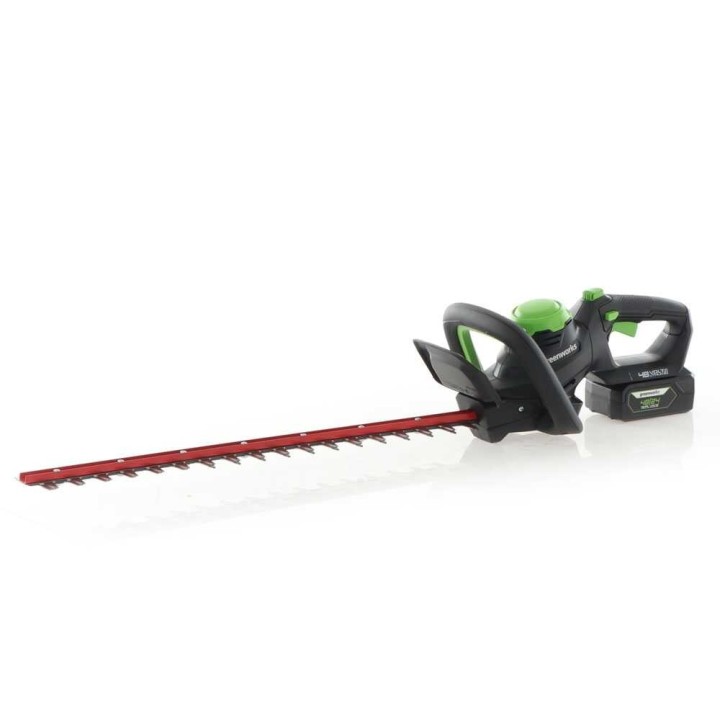 Greenworks G48HT -akkupensasleikkuri, 48 V, 61 cm, akku ja laturi