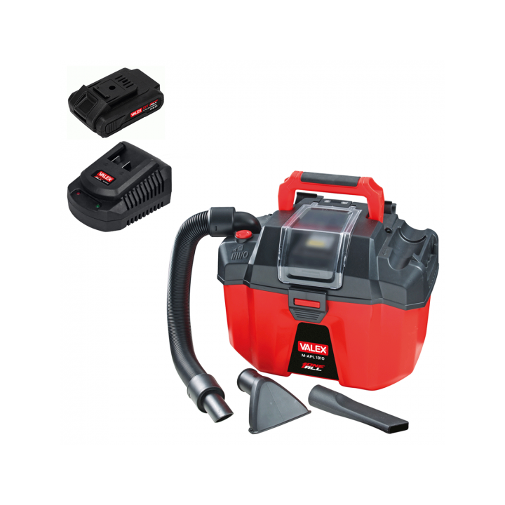 Valex M APL 1810 märkä kuivaimuri 18 V 2 Ah 10 l