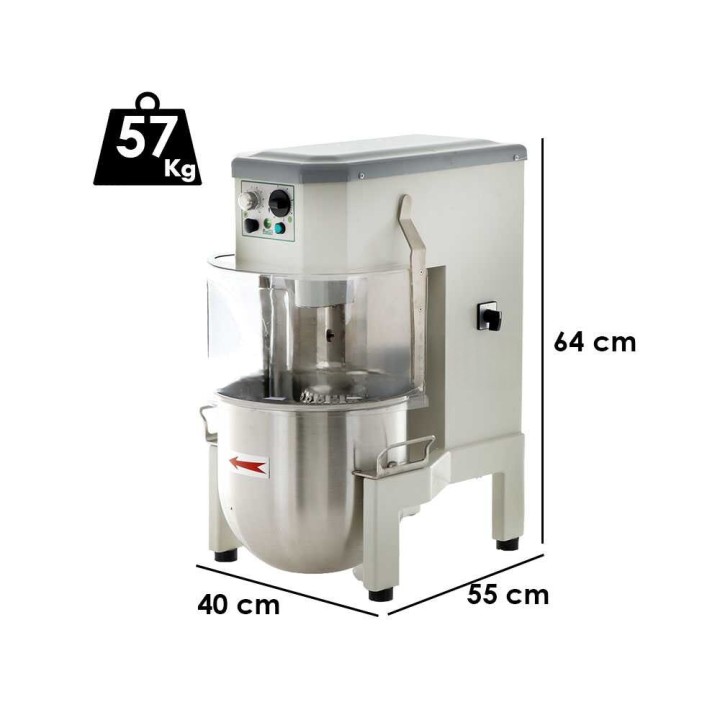FIMAR PLN20BV planetaarinen taikinakone, 20 l, 500 W, 230 V