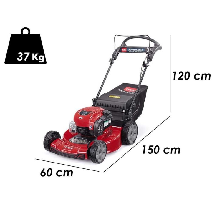 Toro TO-21771 Recycler -ruohonleikkuri, 55 cm, Briggs & Stratton 675EXi