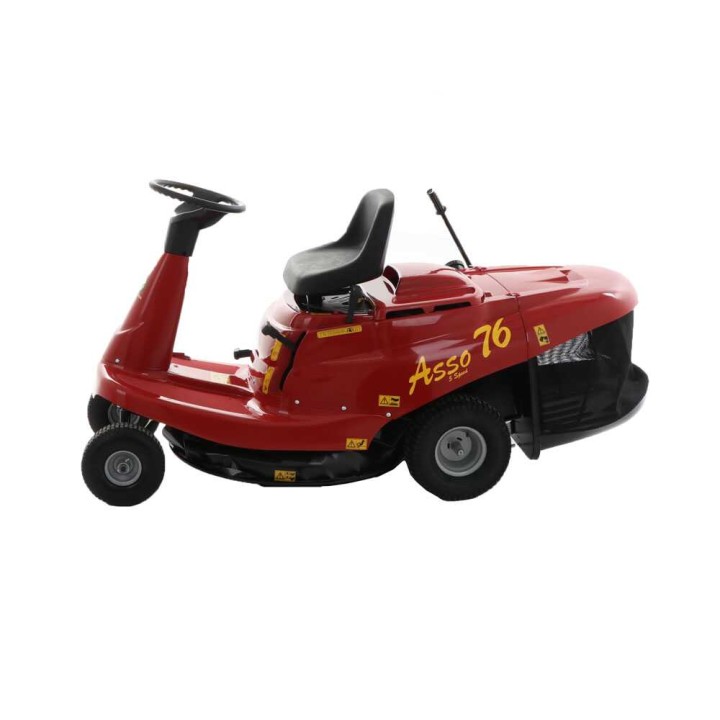 Eurosystems ASSO 76 mini-ajoleikkuri, 76 cm, 13 HP, 150 l keruusäiliö
