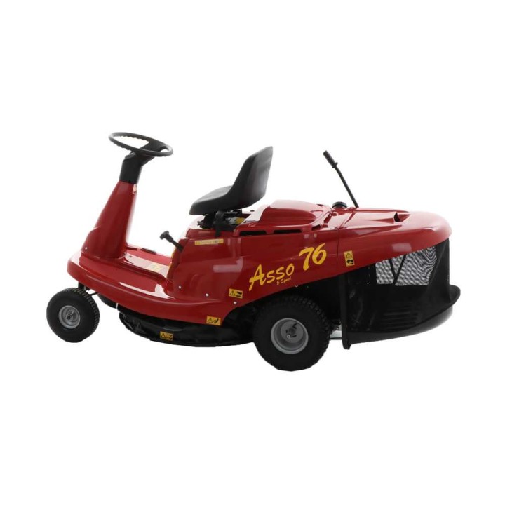 Eurosystems ASSO 76 mini-ajoleikkuri, 76 cm, 13 HP, 150 l keruusäiliö