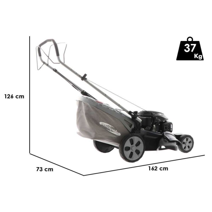 CastelGarden XS 55 S vetävä bensiiniruohonleikkuri, 53 cm, 196 cm³, 4-in-1
