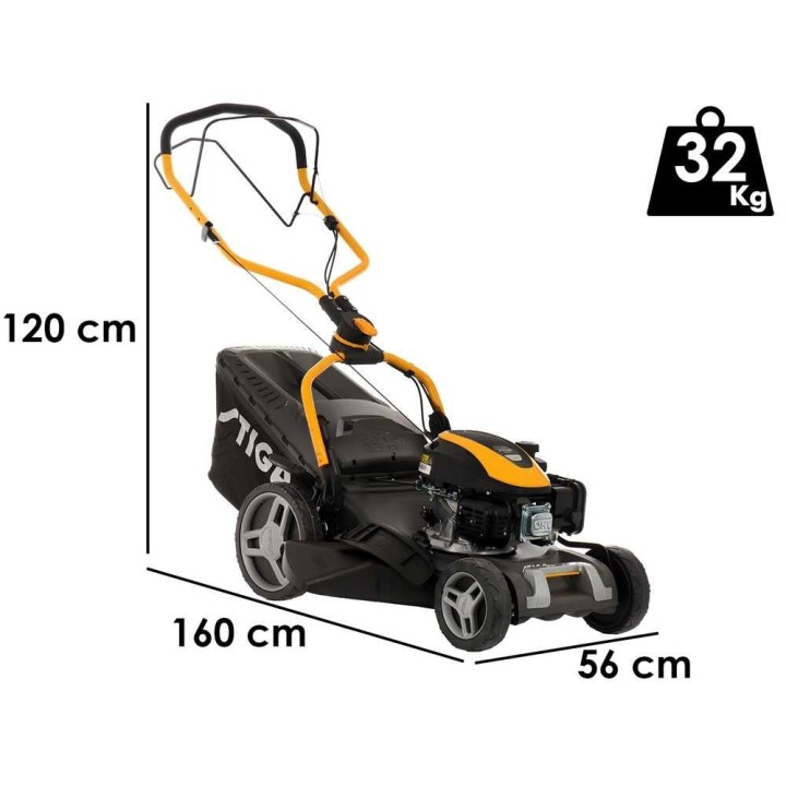 Stiga COMBI 748 S bensiiniruohonleikkuri, takaveto, 46 cm, 4-in-1, 139 cm³