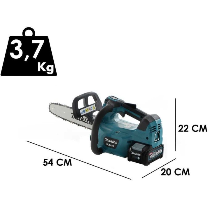 Makita UC003GZ akkumoottorisaha, 40 V, 4 Ah, 30 cm