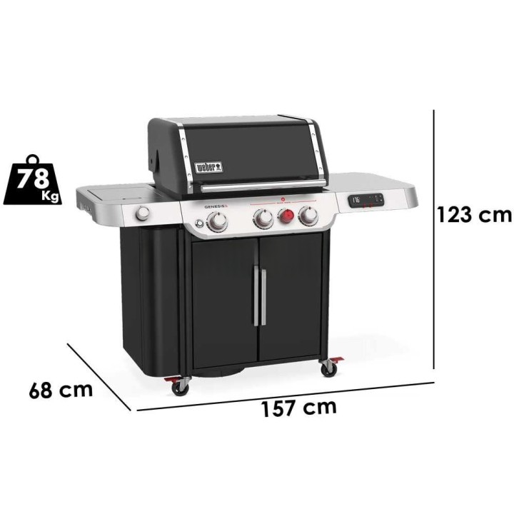 Weber Genesis EX-335 kaasugrilli, 3 poltinta, 11,4 kW, 3 264 cm²