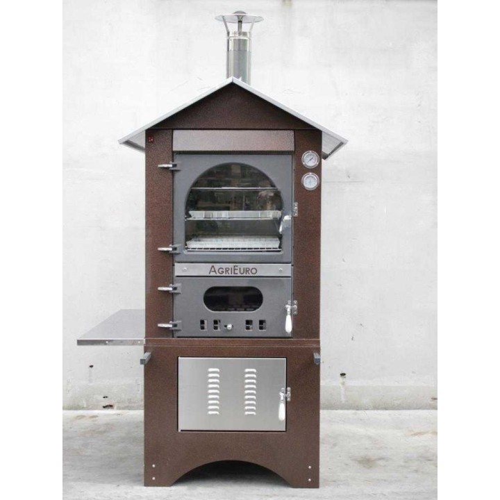Magnus 100 EXT puu-uuni ulkokäyttöön, 3 paistotasoa, 100 × 50 × 45 cm, 515 kg