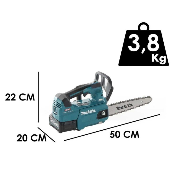 Makita UC006GZ akkumoottorisaha, 40 V, 4 Ah, 25 cm carving-laippa