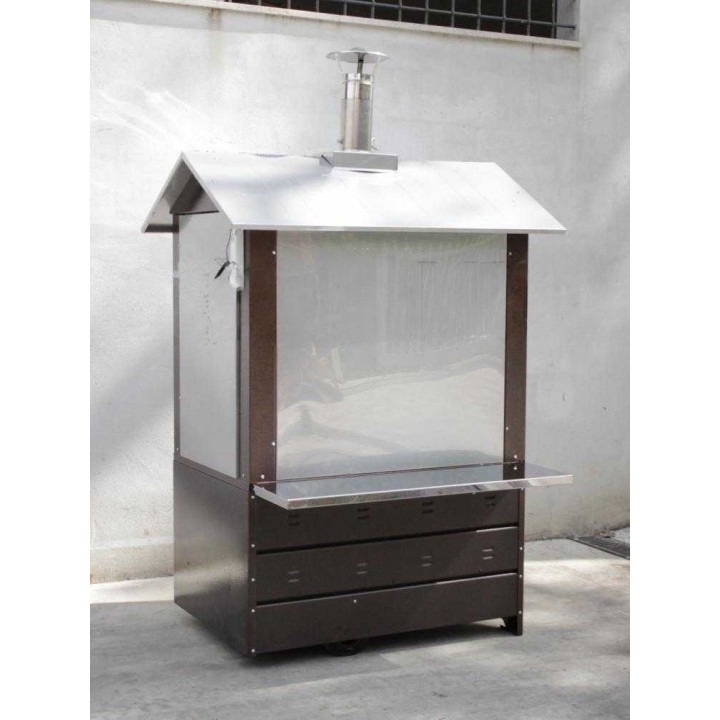 Magnus 100 EXT puu-uuni ulkokäyttöön, 3 paistotasoa, 100 × 50 × 45 cm, 515 kg
