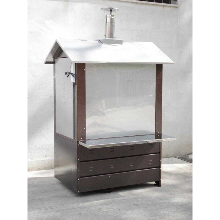 Magnus 100 EXT puu-uuni ulkokäyttöön, 3 paistotasoa, 100 × 50 × 45 cm, 515 kg
