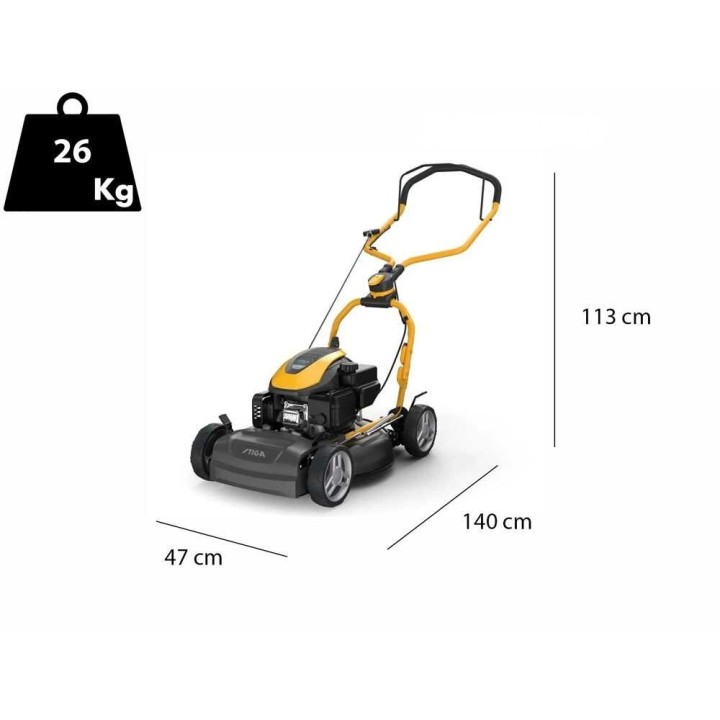 Stiga Multiclip 547 silppuava ruohonleikkuri, 123 cm³, 45 cm, bensiinikäyttöinen