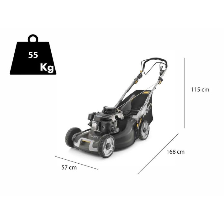 Stiga TWINCLIP 955B vetävä bensiiniruohonleikkuri, Honda GXV 160 OHV, 53 cm