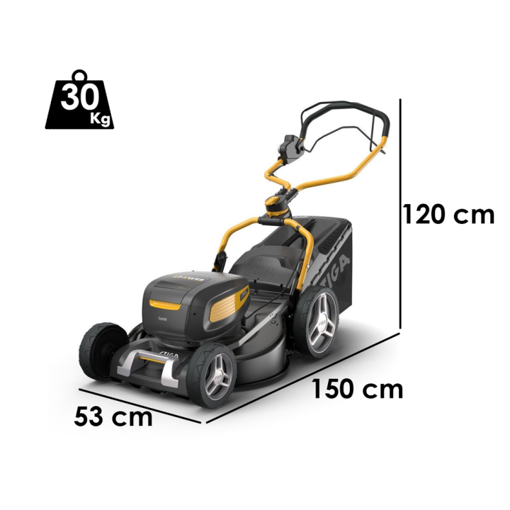 Stiga Combi 748e V akkuruohonleikkuri, 48 V, 46 cm, ilman akkuja ja laturia