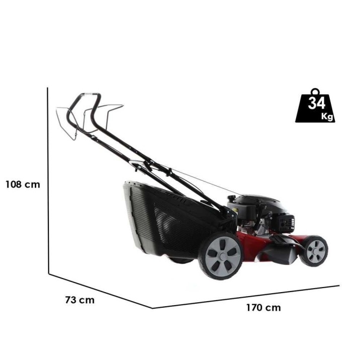 CastelGarden XC 53 S C vetävä 4-in-1-bensiiniruohonleikkuri, 166 cm³, 51 cm